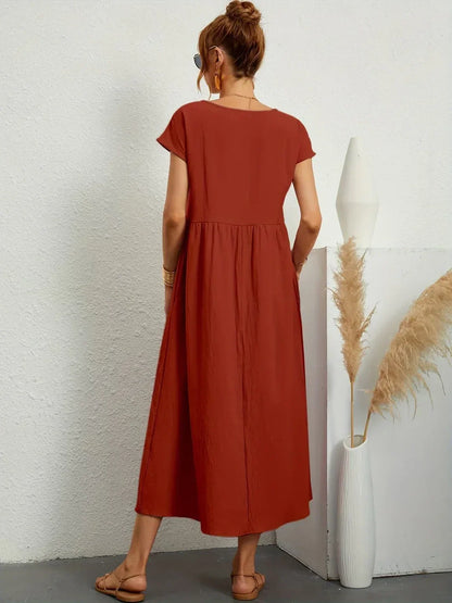 Gabrielle — Vestido midi fluido elegante