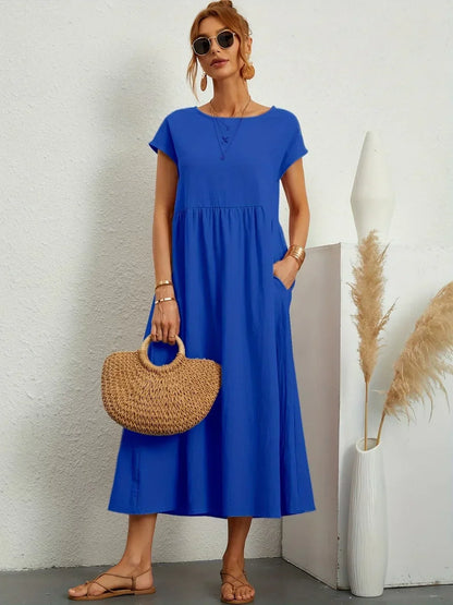 Gabrielle — Vestido midi fluido elegante