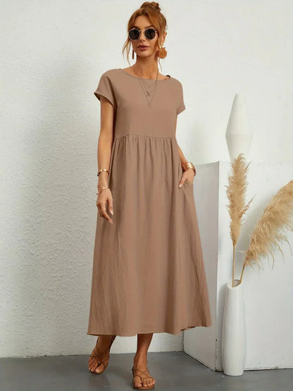 Gabrielle — Vestido midi fluido elegante