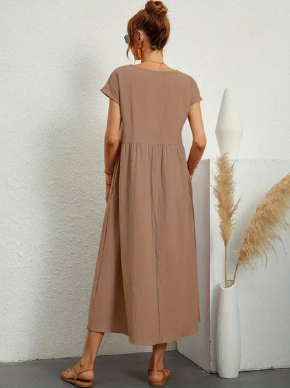 Gabrielle — Vestido midi fluido elegante