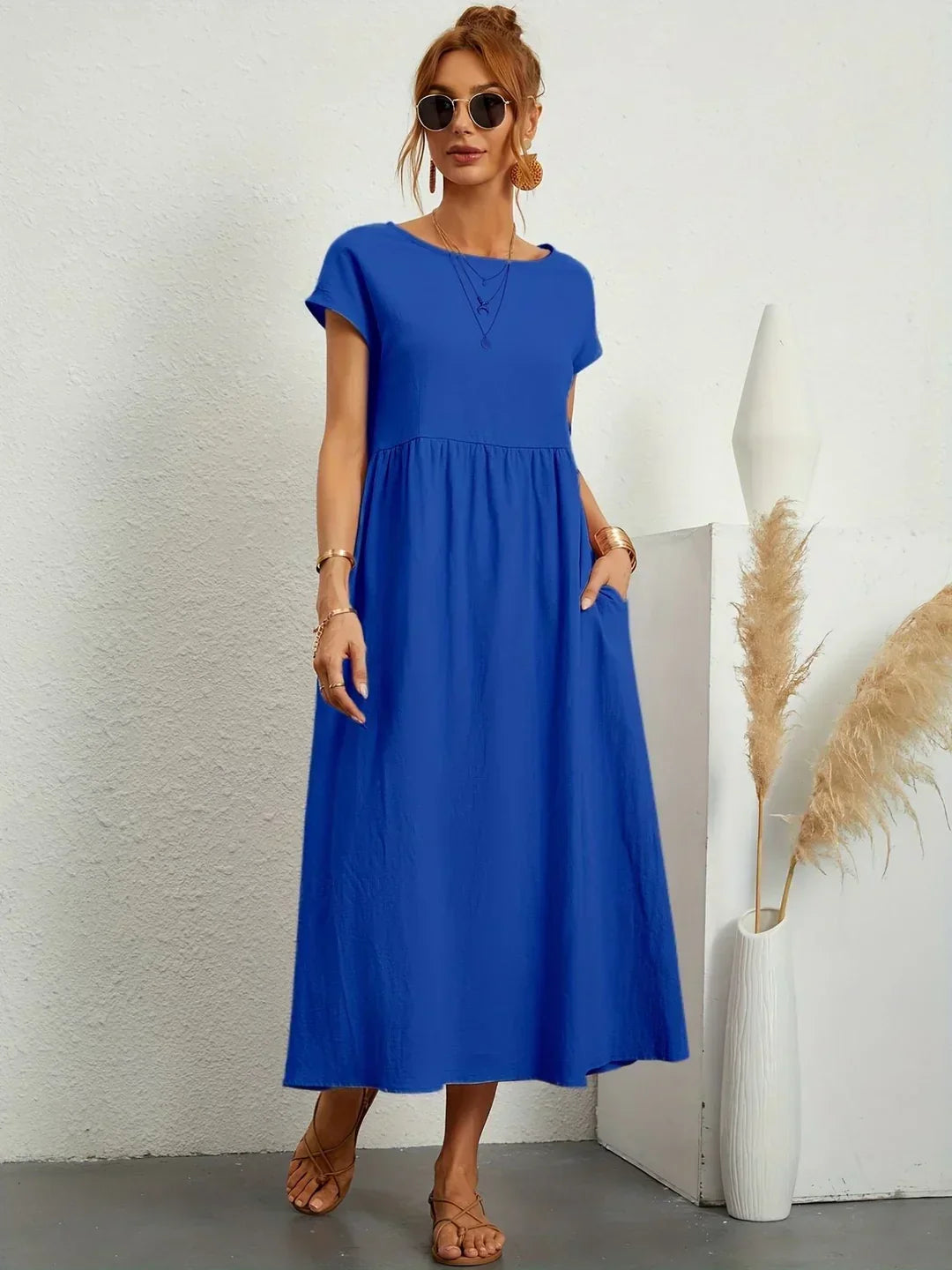 Gabrielle — Vestido midi fluido elegante