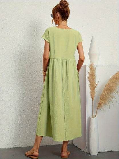 Gabrielle — Vestido midi fluido elegante