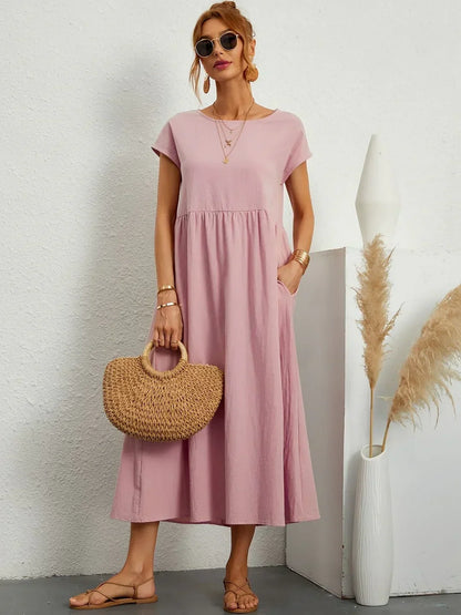 Gabrielle — Vestido midi fluido elegante