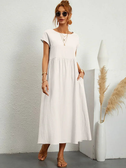 Gabrielle — Vestido midi fluido elegante