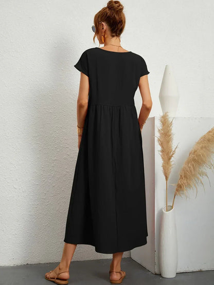 Gabrielle — Vestido midi fluido elegante