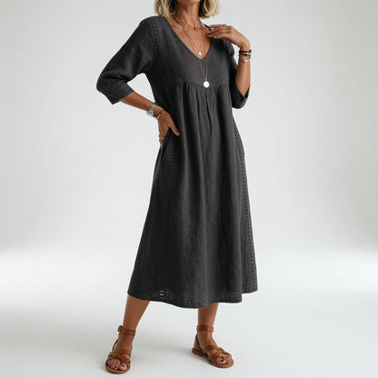 Éléonisse — Vestido midi fluido elegante