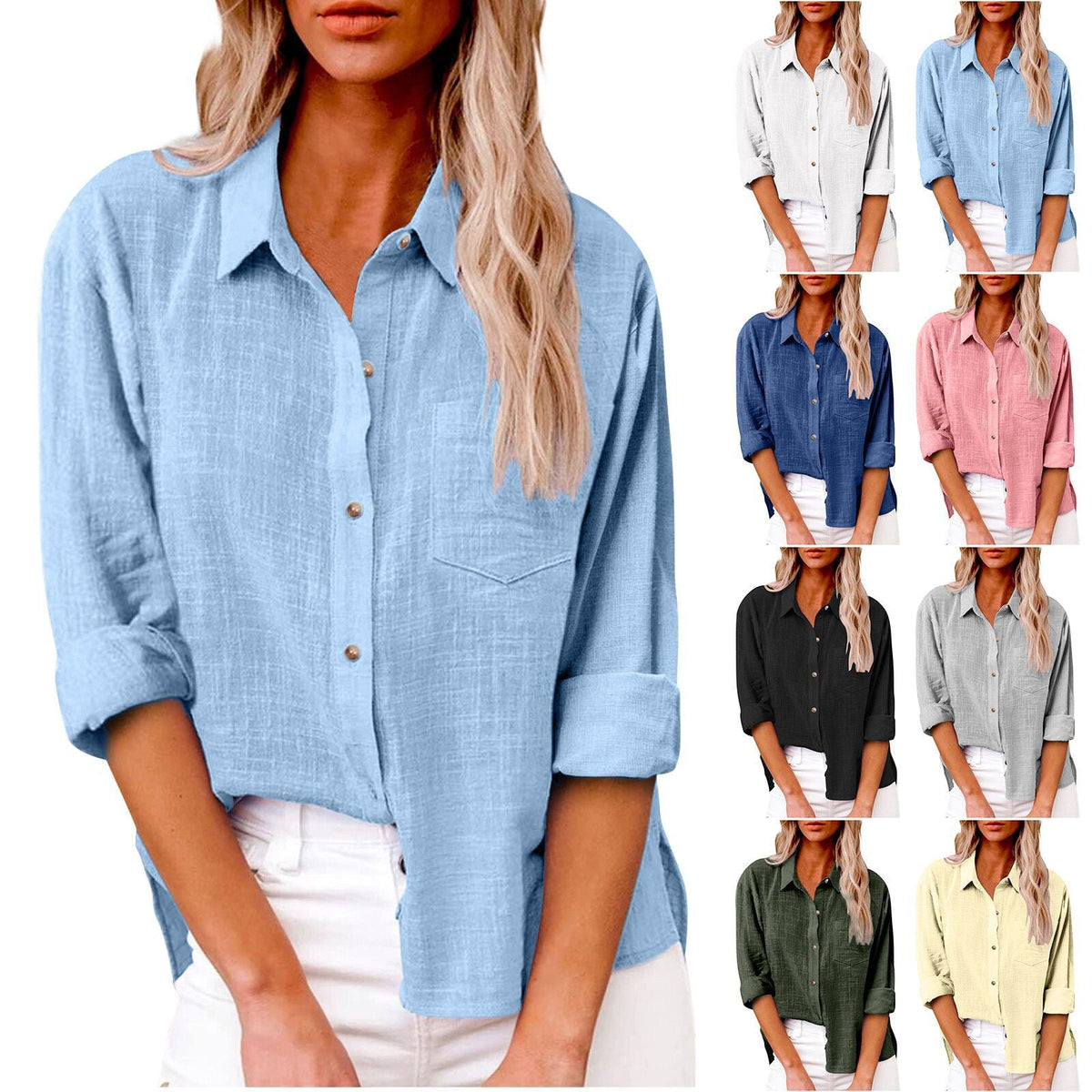 Romane — Blusa de algodón elegante y atemporal
