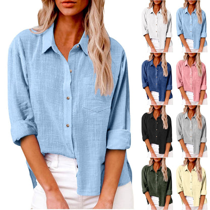 Romane — Blusa de algodón elegante y atemporal
