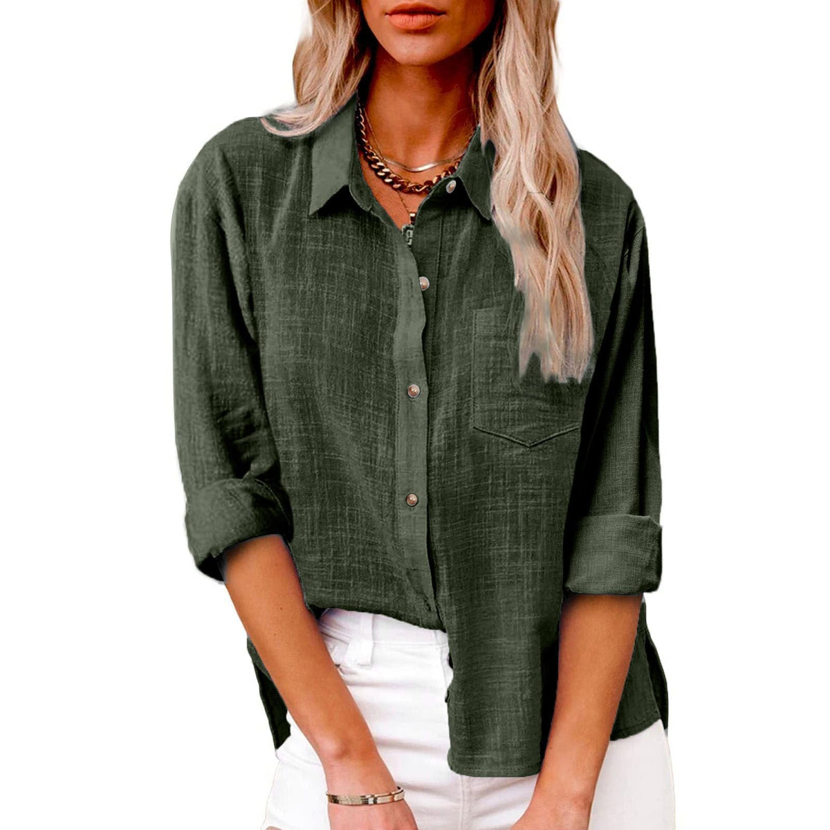 Romane — Blusa de algodón elegante y atemporal
