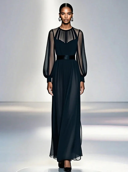 Élisea — Vestido negro elegante y fluido
