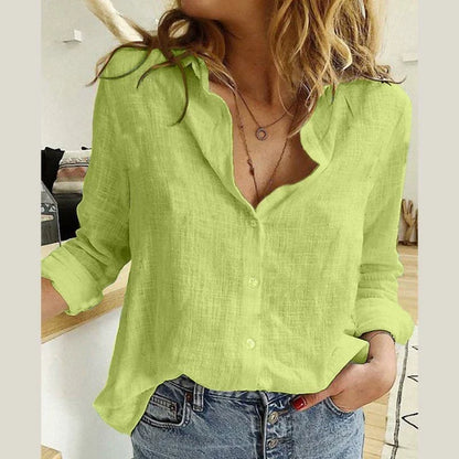 Aurélie — Blusa de algodón elegante y natural