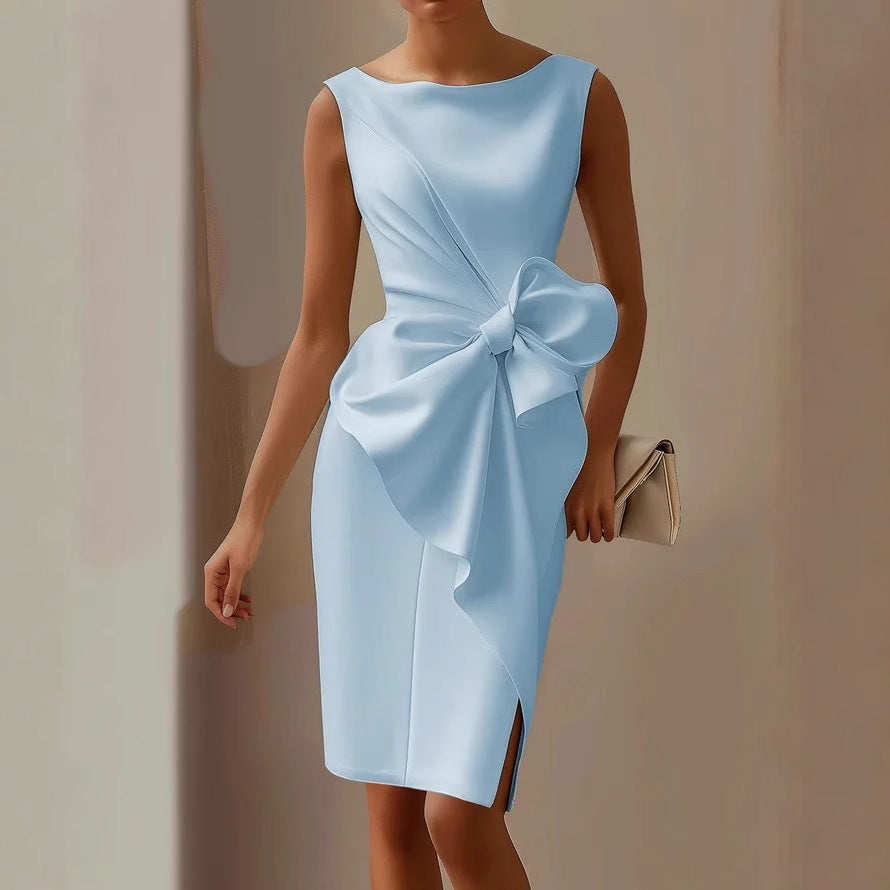 Coraline — Vestido estructurado elegante con lazo