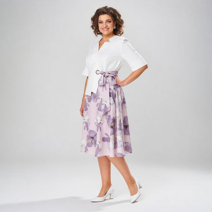 Mélusine — Conjunto de falda floral elegante