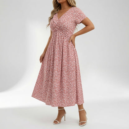 Florévia — Vestido floral fluido elegante