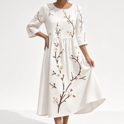 Éloravie — Vestido bordado fluido para el verano