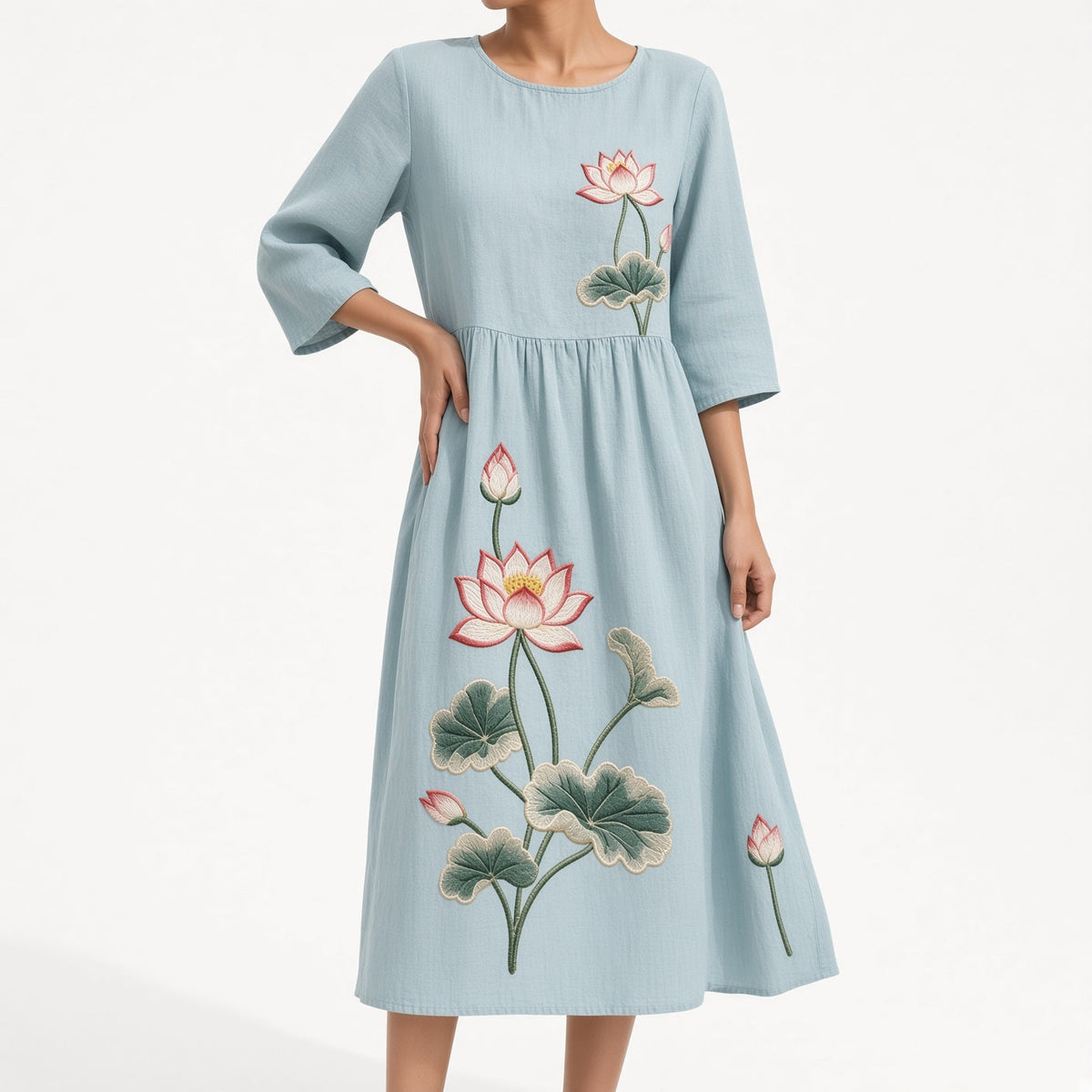 Éloravie — Vestido bordado fluido para el verano
