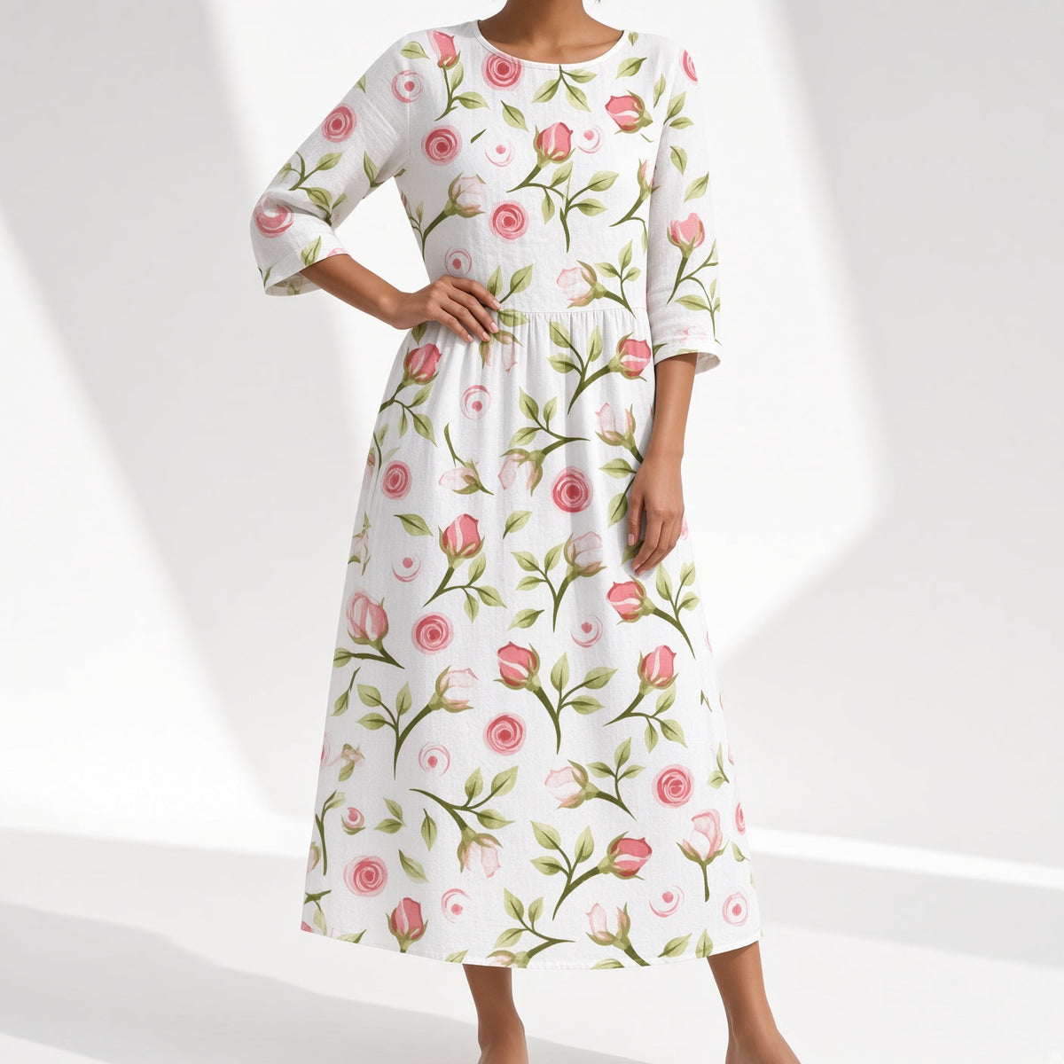Éloravie — Vestido bordado fluido para el verano