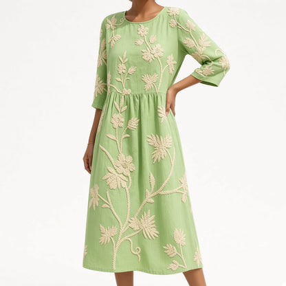 Éloravie — Vestido bordado fluido para el verano