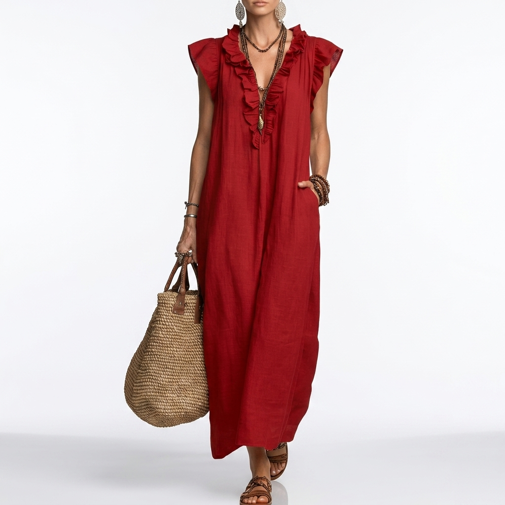 Terrale — Vestido maxi bohemio con elegancia natural