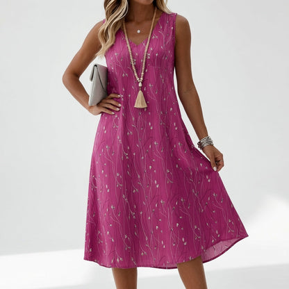 Élyssiane — Vestido fluido estampado de verano