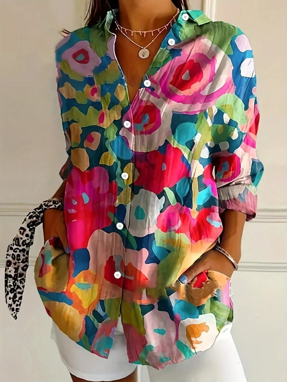 Élianne — Blusa elegante de colores duraderos