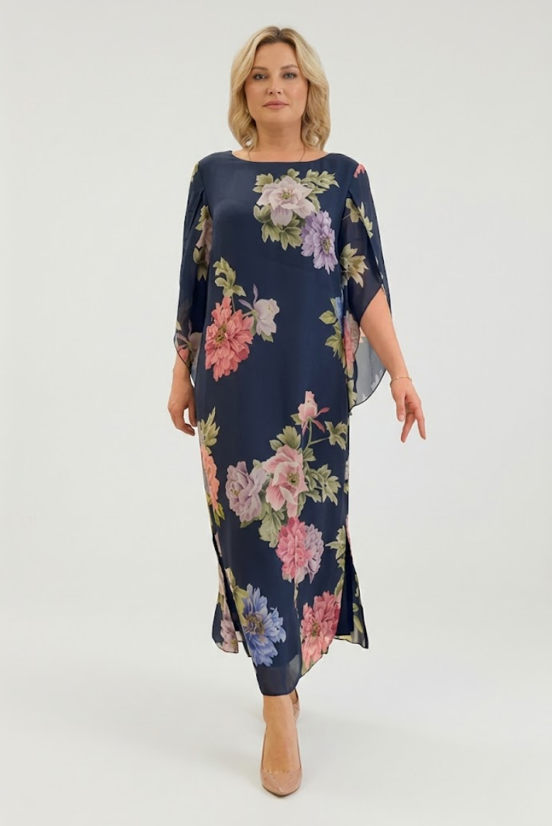 Marianne — Vestido maxi floral elegante