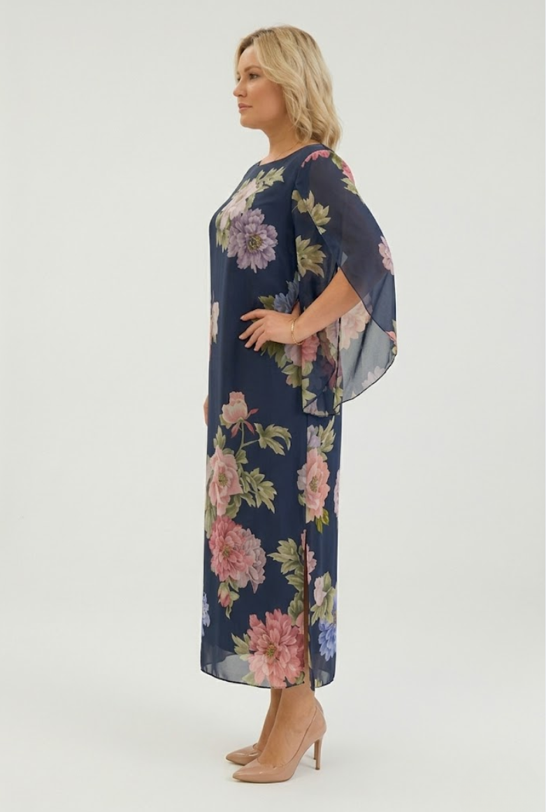 Marianne — Vestido maxi floral elegante