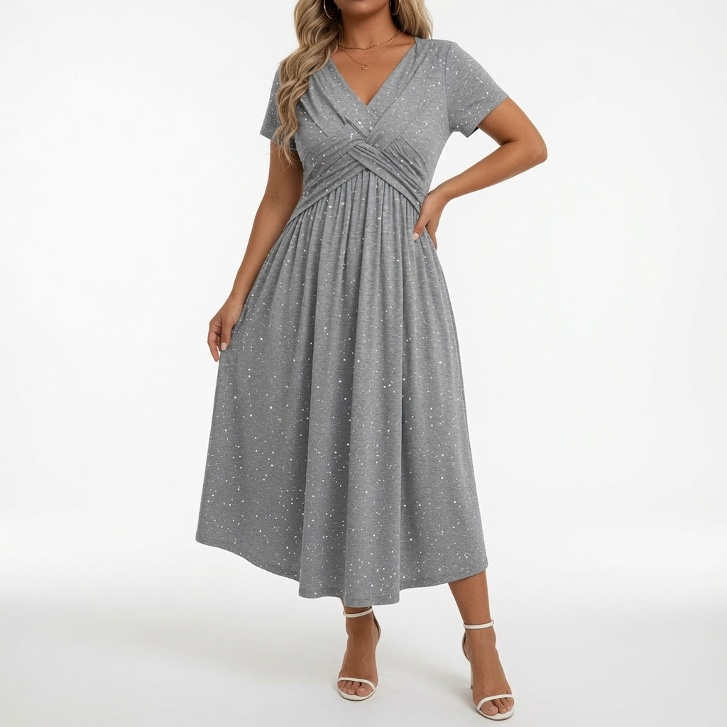 Florévia — Vestido floral fluido elegante