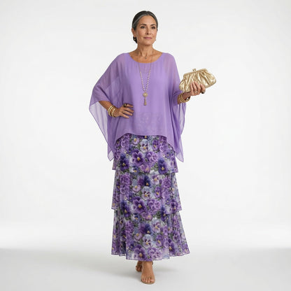 Élyssane — Vestido bohemio con volantes elegante