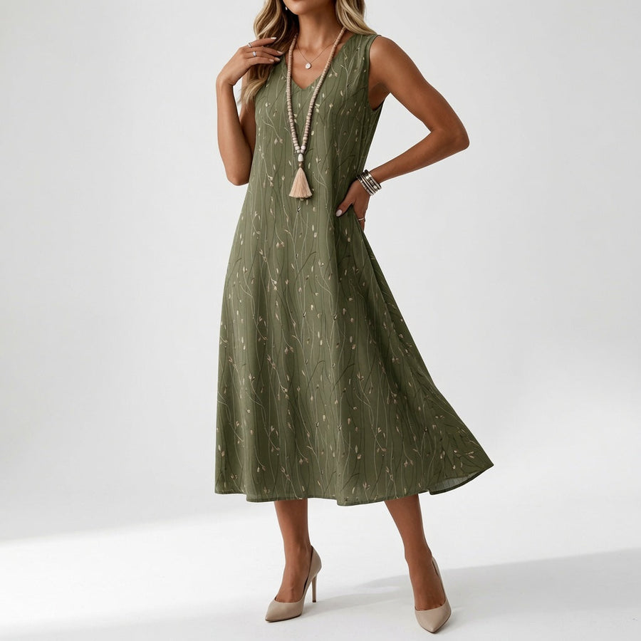 Élyssiane — Vestido fluido estampado de verano