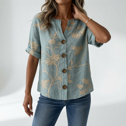 Loréssine — Blusa floral elegante y cómoda