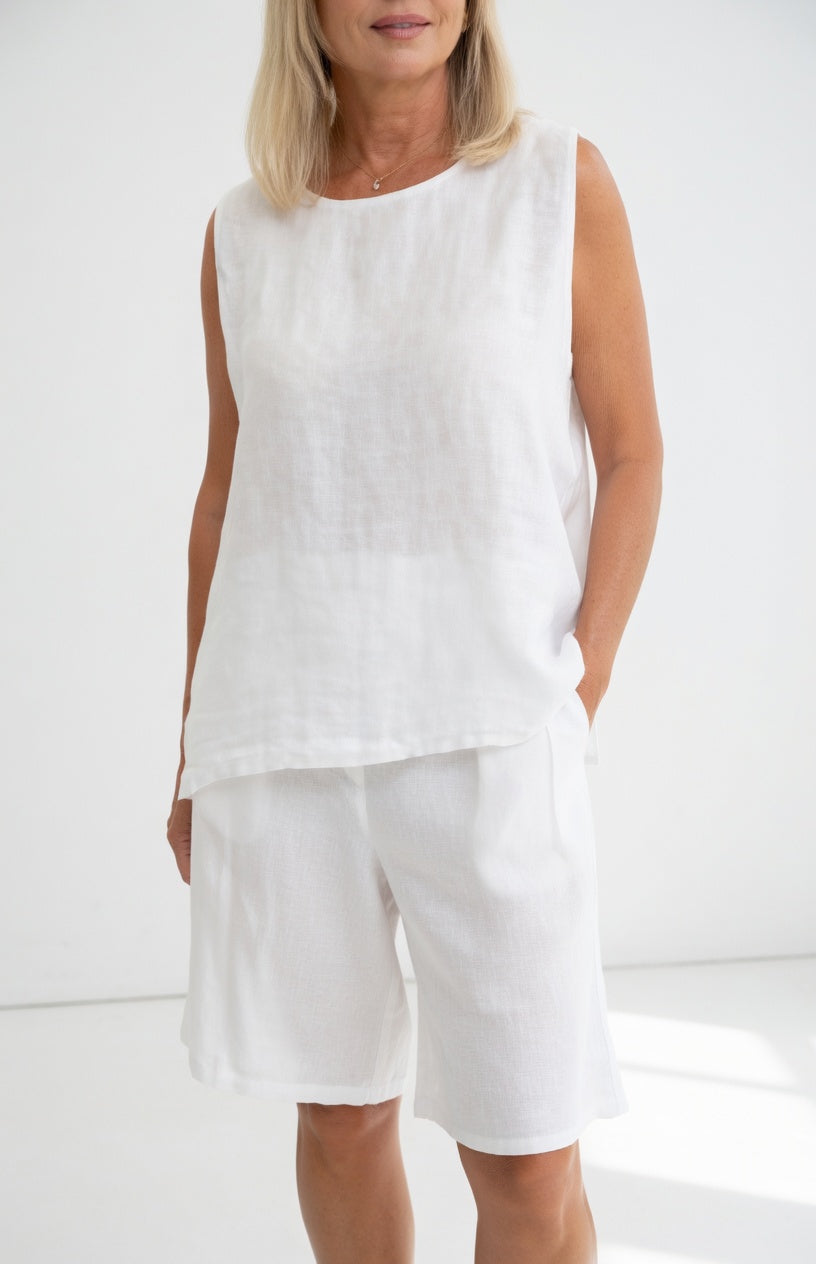 Alméline — Conjunto sin mangas fluido de verano