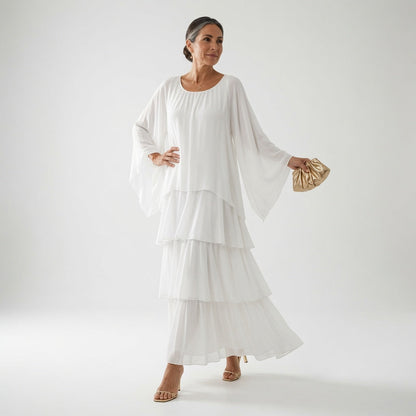 Élyssane — Vestido bohemio con volantes elegante