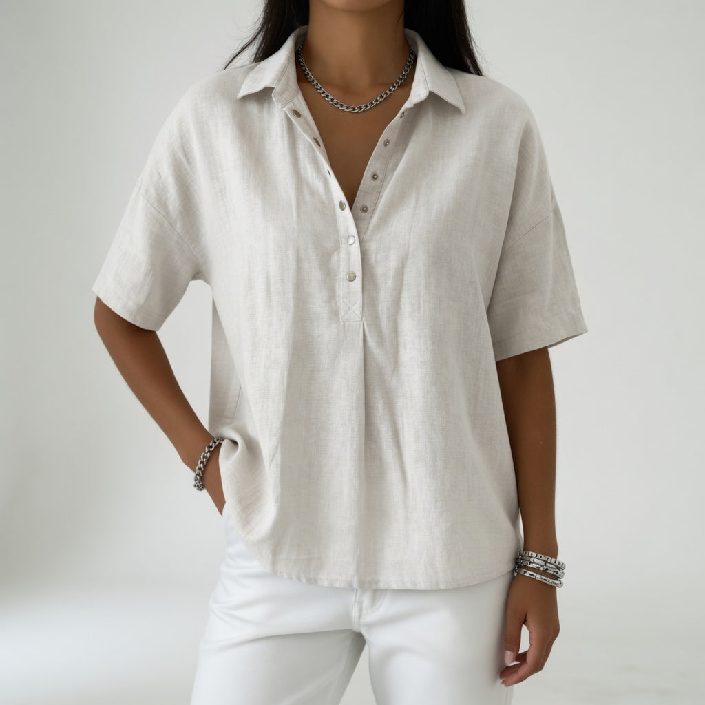 Tiphaine — Blusa de corte casual y elegante