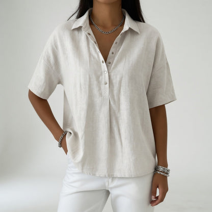 Tiphaine — Blusa de corte casual y elegante