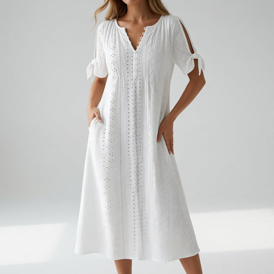 Lorélia — Vestido bohemio bordado de verano