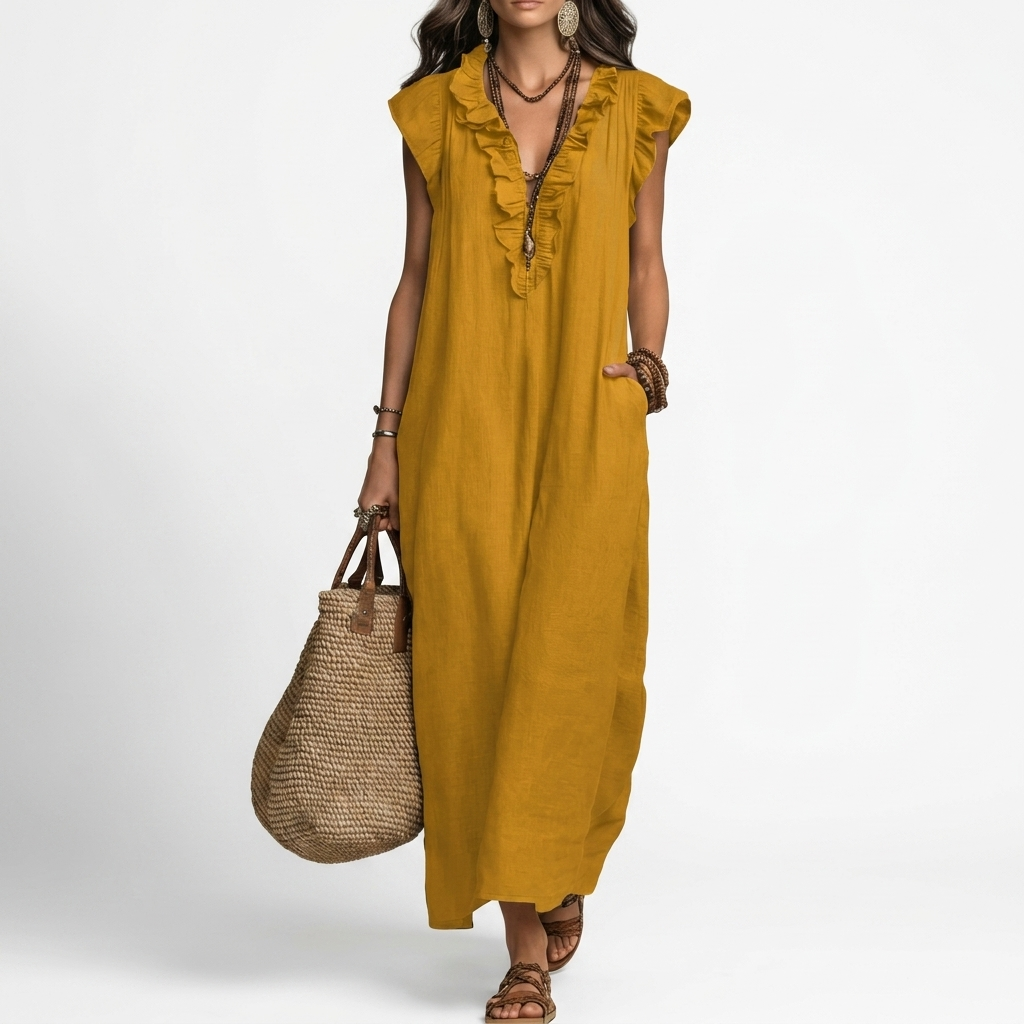 Terrale — Vestido maxi bohemio con elegancia natural