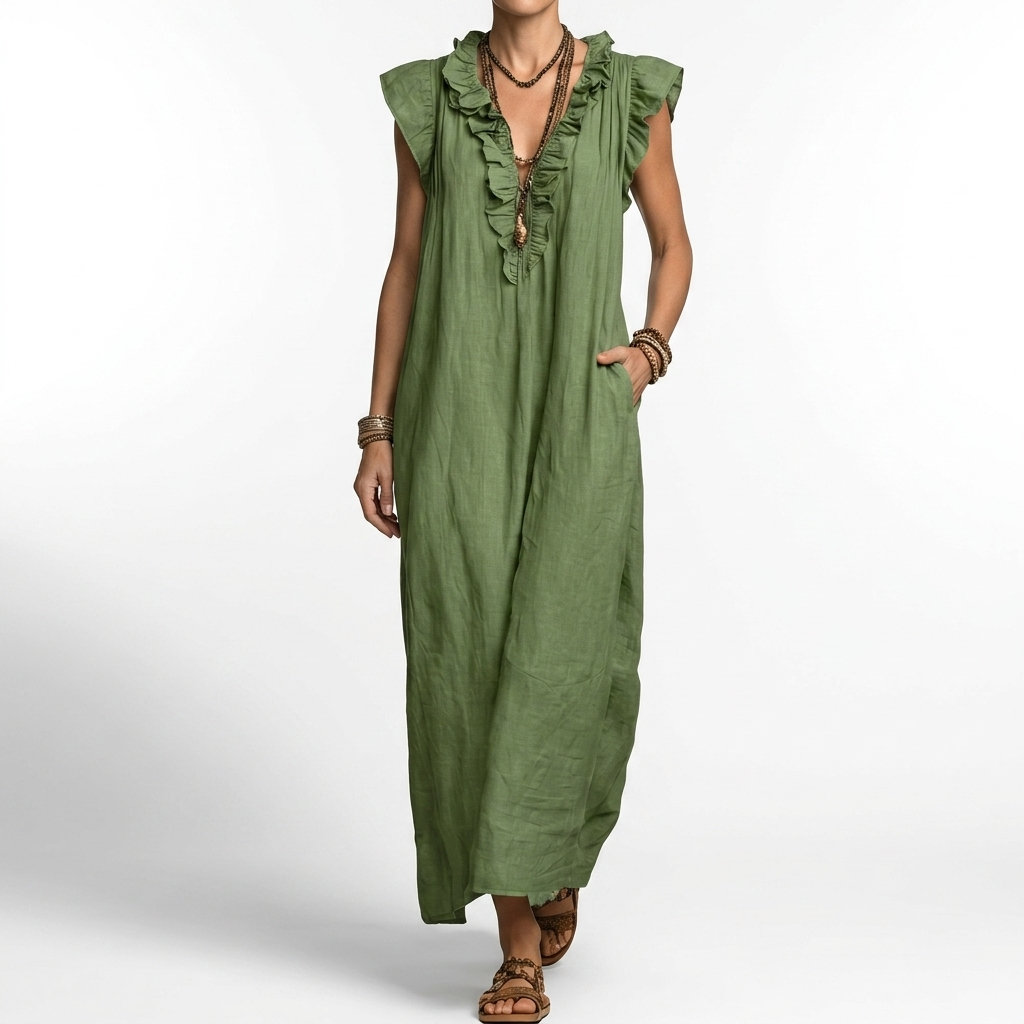Terrale — Vestido maxi bohemio con elegancia natural