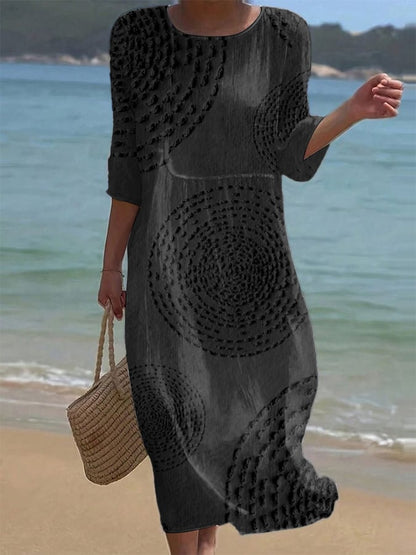 Améliane — Vestido midi elegante con detalles delicados