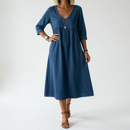 Éléonisse — Vestido midi fluido elegante