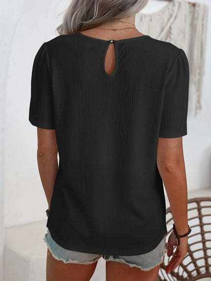 Noémie — T-shirt elegante con textura sutil