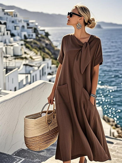 Mireille — Vestido de algodón fluido y veraniego