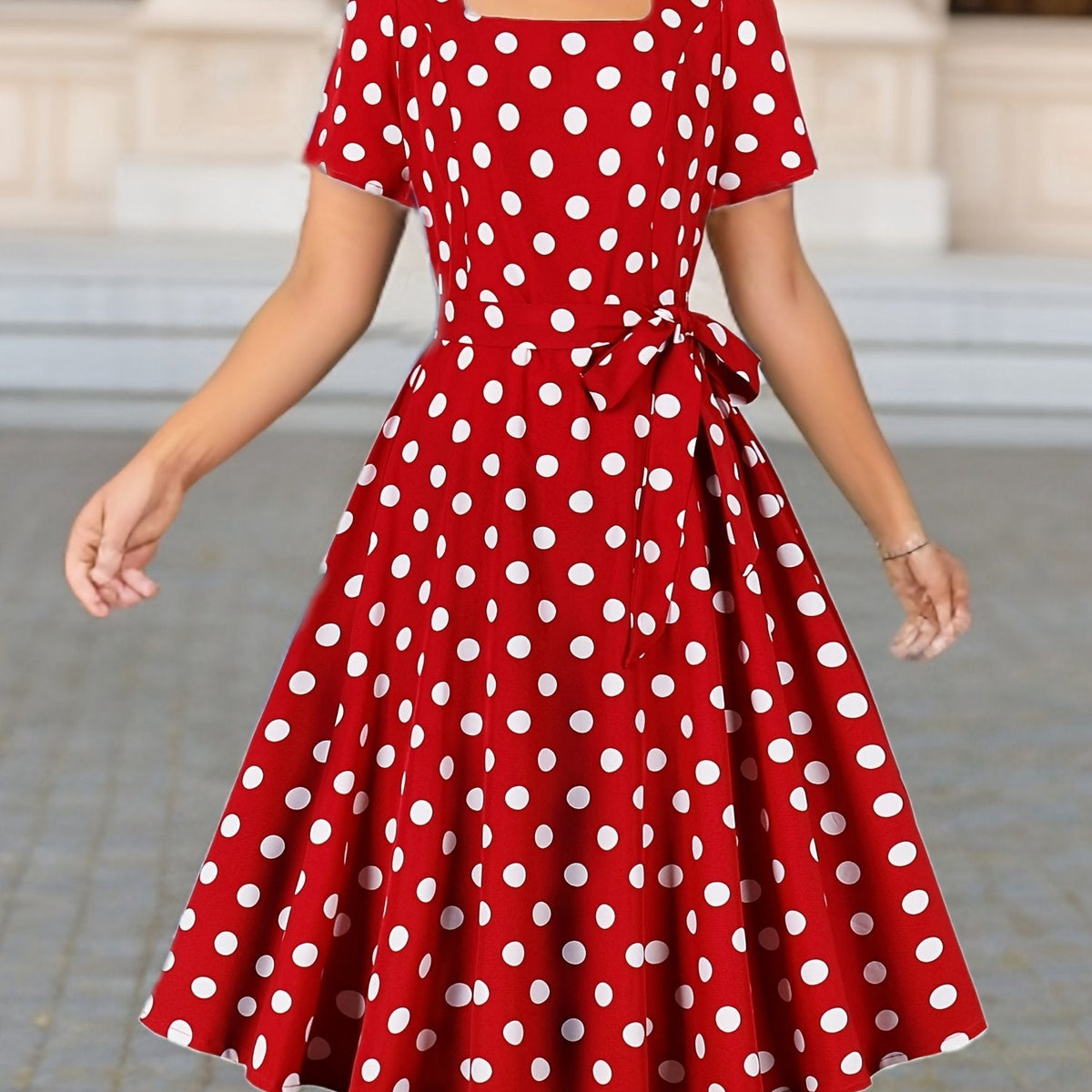 Marguerite — Vestido de lunares elegante y cómodo