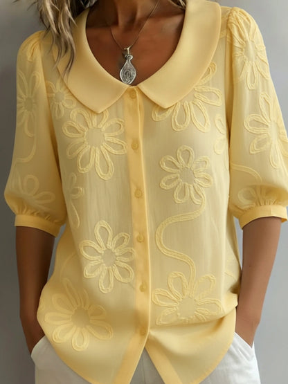 Aurélie — Blusa ligera floral de elegancia natural