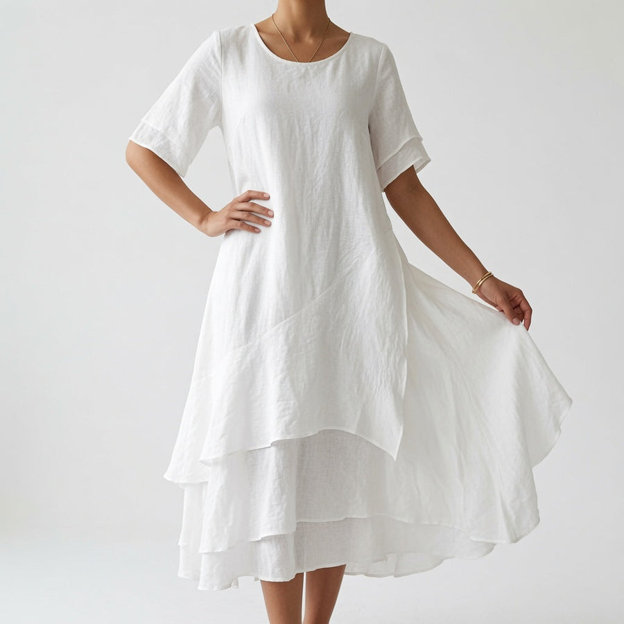 Linette — Vestido midi de corte amplio