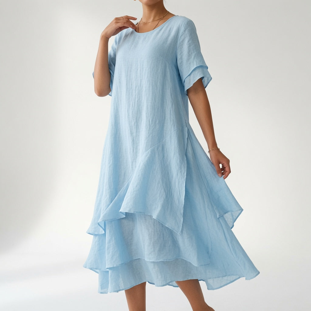 Linette — Vestido midi de corte amplio