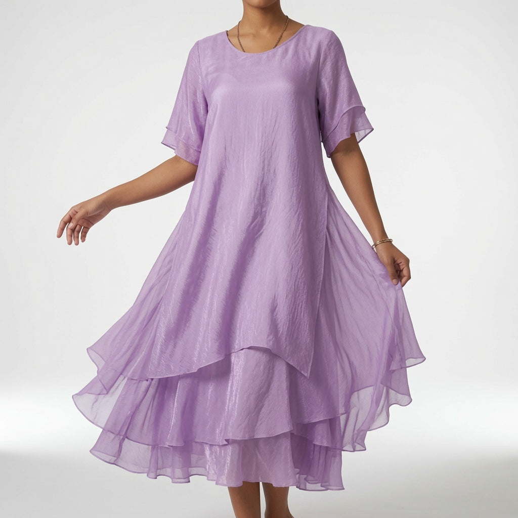 Linette — Vestido midi de corte amplio