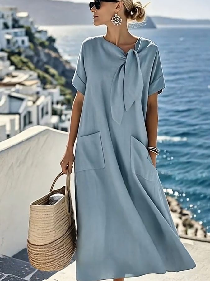Mireille — Vestido de algodón fluido y veraniego