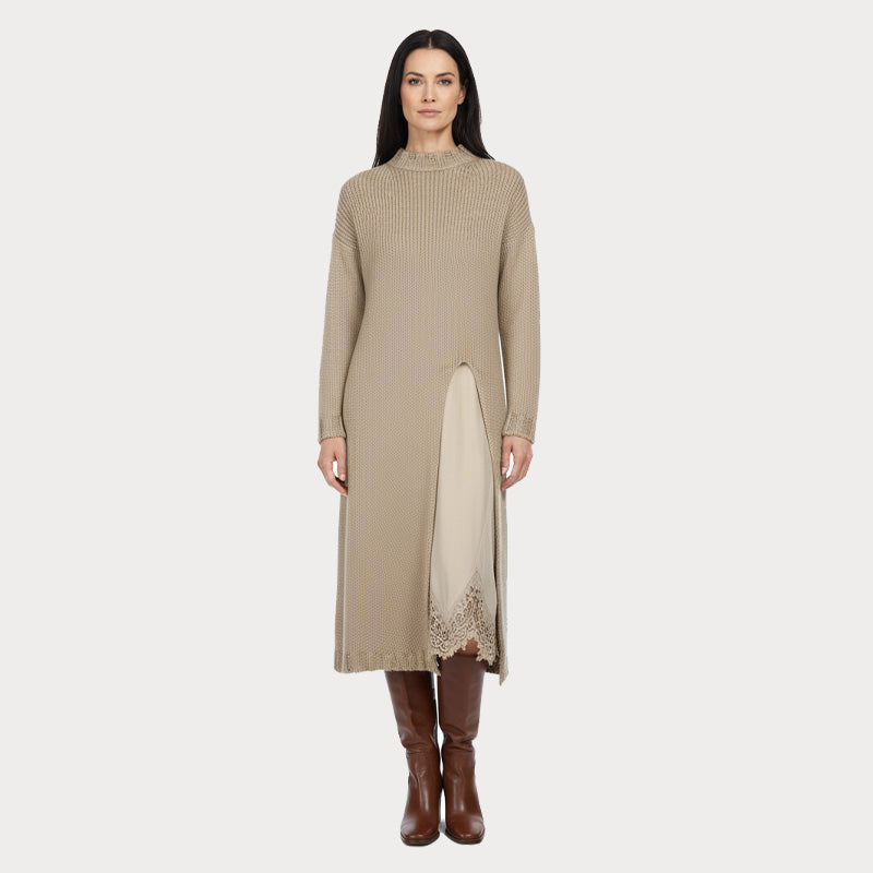 Françoise — Conjunto de vestido y jersey elegante