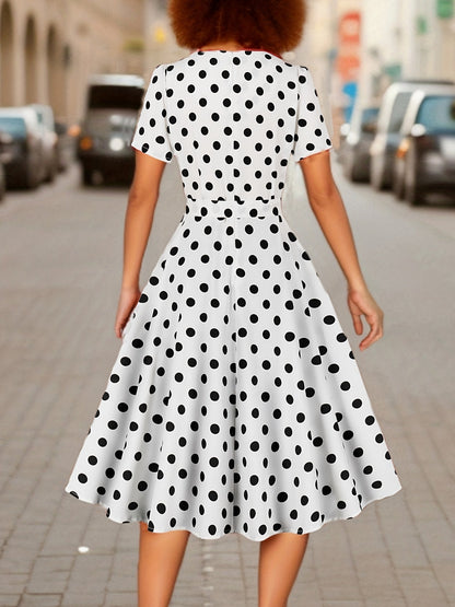 Marguerite — Vestido de lunares elegante y cómodo
